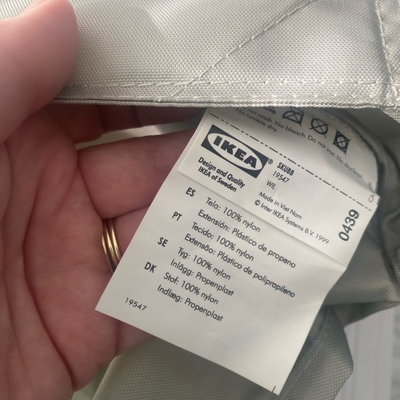 Ikea skubb hanging clothes organizer light gray used condition - Picture 2 of 2